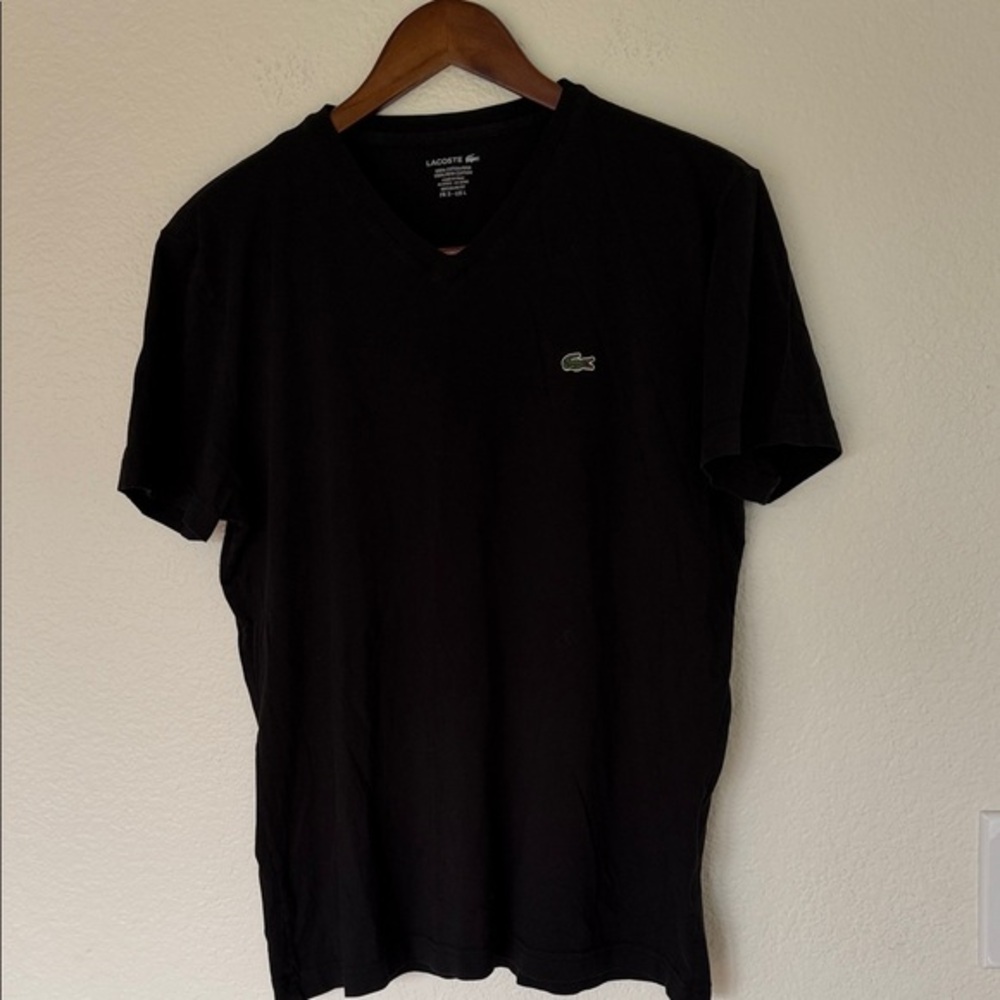Lacoste Men's Black Short Sleeve Tee